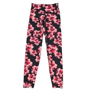 Old Navy Active Go-Dry High-Rise Ankle Floral Legging Size Small